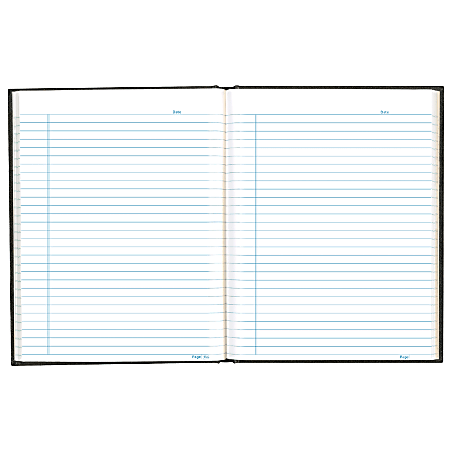 Blueline® Business Notebook, 9 1/4" x 7 1/4", College Ruled, 192 Pages, 50% Recycled, Black