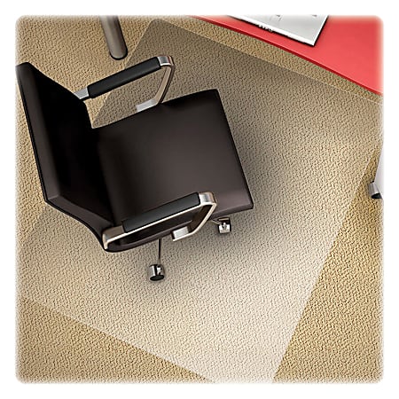 Deflect-O Easy-Glide Carpet Chair Mat, Rectangular, 46"W x 60"D, Clear