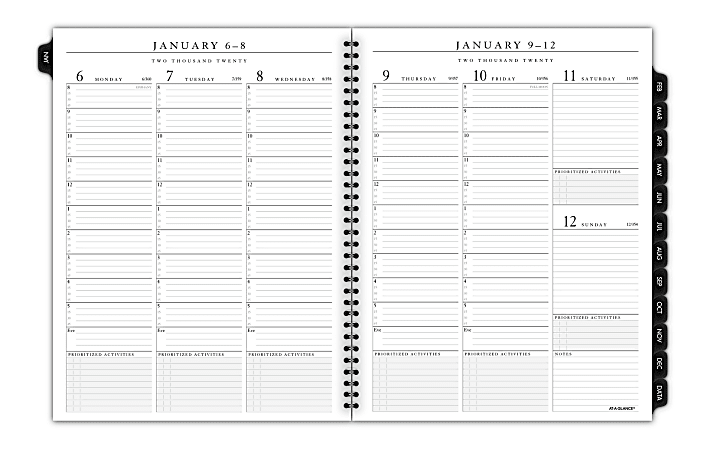 AT-A-GLANCE 2020 Weekly & Monthly Appointment Book Refill 8-1/4 x 11 Large for 70-LX81-05 or 70-NX81 7091110 Executive 