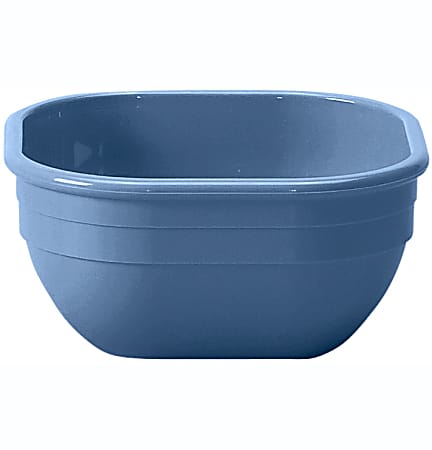 Cambro Camwear® Dinnerware Bowls, Square, Slate Blue, Pack