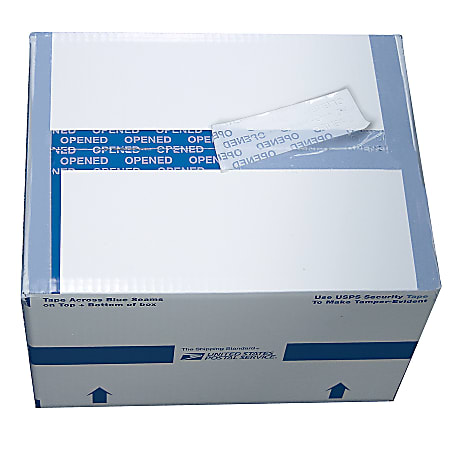 United States Postal Service® White Security Shipping & Mailing Box, 10" x 8" x 12"