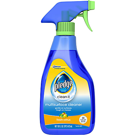 Pledge Multi Surface Everyday Cleaner - Ready-To-Use Spray - 16 fl oz (0.5 quart) - Bottle - 6 / Carton - Clear