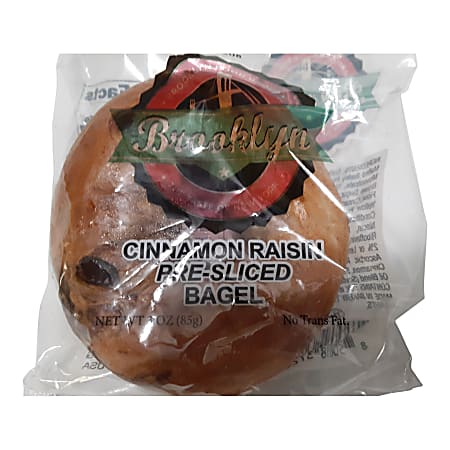 Brooklyn Food Group - Cinnamon-Raisin Bagels - 24 - 3 oz.