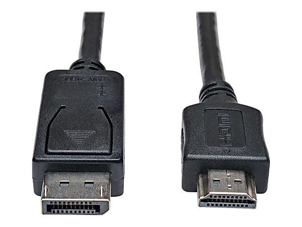 Eaton Tripp Lite Series DisplayPort to HDMI Adapter Cable (M/M), 6 ft. (1.8 m) - Adapter cable - DisplayPort male to HDMI male - 6 ft - black