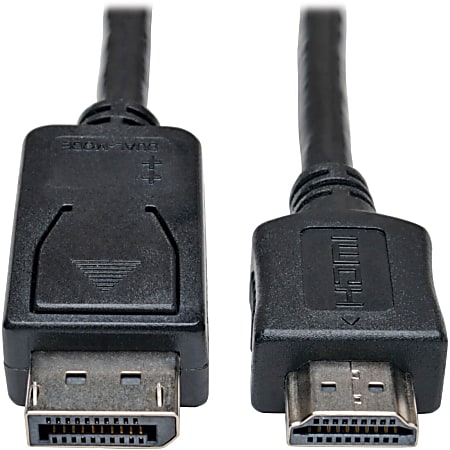 Tripp Lite by Eaton 6ft DisplayPort to HDMI Adapter Cable Video / Audio Cable DP M/M - Male DisplayPort - Type A Male HDMI - 6ft - Black