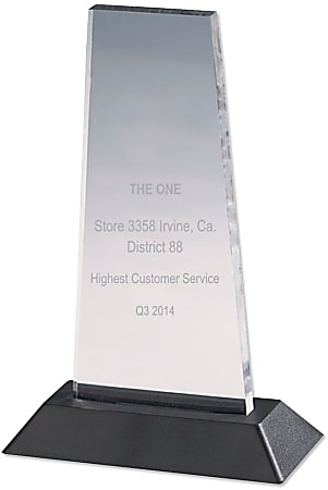 Clear Acrylic Award