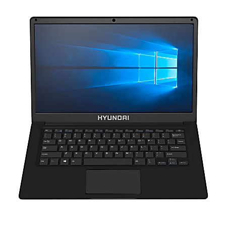 Hyundai Thinnote Laptop,14.1" Screen, Intel® Celeron, 4GB Memory, 64 eMMc Storage, Windows® 10, Black