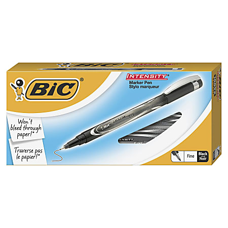 BIC® Intensity Marker Pens, Ultra-Fine Point, 0.5 mm,