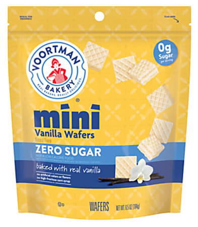 Voortman Bakery Mini Cookies, Vanilla Wafers, 6.5 Oz, Total Qty 6