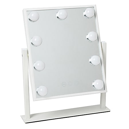 Dormify Britt Vanity Mirror with Lights, White
