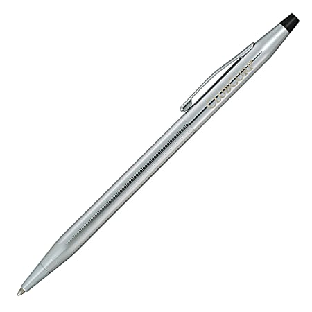Cross Classic Century Ballpoint Pen, Medium Point, Silver Barrel, Black Ink
