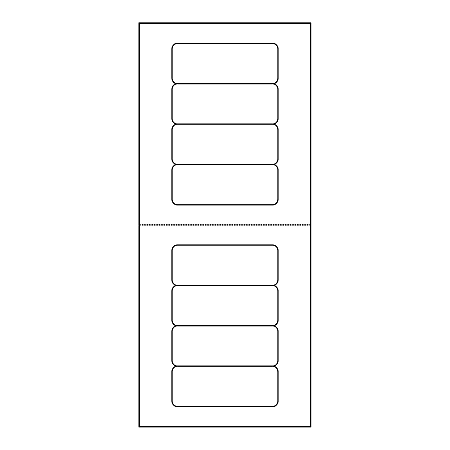 Avery Mini Sheets Address Labels 2160 Rectangle 1 x 2 58 White Pack Of