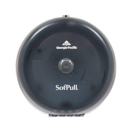 SofPull® by GP PRO, 1-Roll Centerpull High-Capacity Toilet Paper Dispenser, 56501, 10.5" x 6.75" x 10.5", Smoke Gray, 1 Dispenser