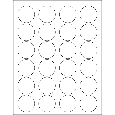 Office Depot® Brand Inkjet/Laser Labels, LL144, Round, 1 5/8