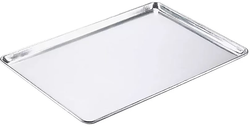 Hoffman Browne Aluminum Sheet Pans, Full Size, Silver, Pack Of 12 Pans
