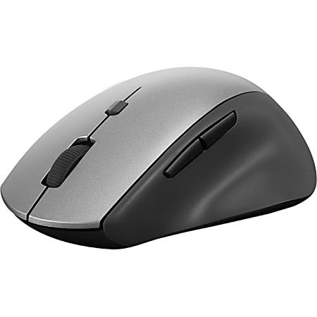Lenovo ThinkBook Wireless Media Mouse - Optical - Wireless - Radio Frequency - 2.40 GHz - Black - 1 Pack - USB Type A - 2400 dpi - 7 Button(s) - Right-handed