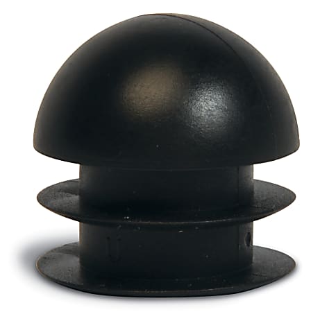 CSL Replacement foot plug for CSL metal tray stands,1" round,black