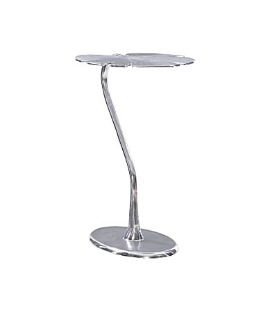 Powell Bodine Side Table, 22-3/4"H x 16"W x 14"D, Silver