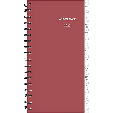 2025 AT-A-GLANCE® Weekly Wirebound Planner Refill, Pocket Size, January to December
