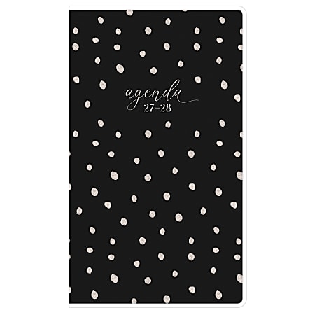 2027 Blue Sky Darcy Black Monthly (24-Month) Planning Calendar, 3.625x6.125, 0%, Clear, Jan–Dec, RY27