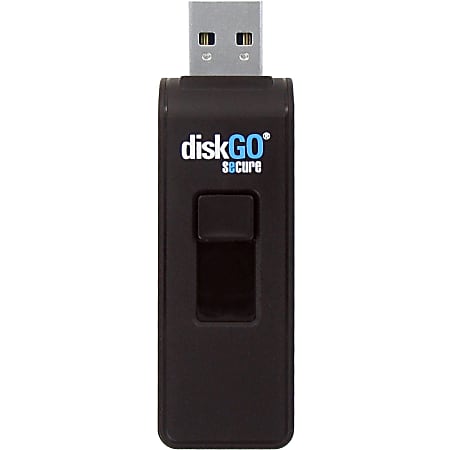 EDGE 32GB DiskGo Secure Pro USB 3.0 Flash Drive - 32 GB - USB 3.0 - 256-bit AES - Lifetime Warranty