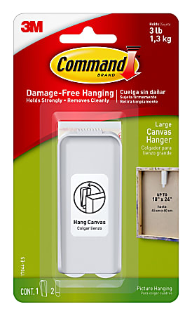 3M™ Command™ Canvas Picture Hanger, Large, White