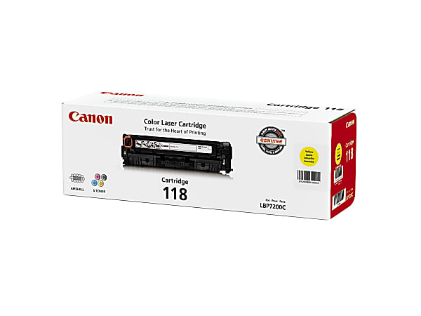 Canon 118, Yellow Toner Cartridge (2659B001AA)