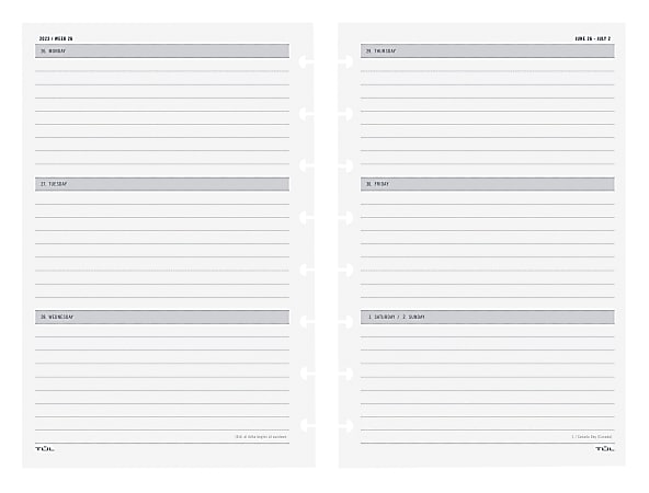  2023-2024 Planner Refills - 2023-2024 Weekly