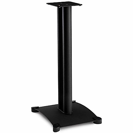 Sanus Steel Series Heavy-Duty Speaker Stand for Bookshelf Speakers - Sold as Pair - 26in - Black - 26" x 11.8"x 14.8" Depth - Steel - Black - SF26B1