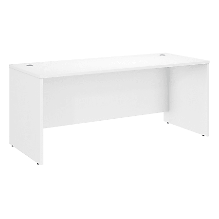 Bush Business Furniture Studio C 72"W Office Computer Desk, White, Standard Delivery