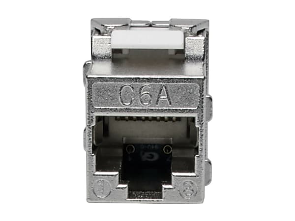 Eaton Tripp Lite Series Cat6a/Cat6/Cat5e Toolless Keystone Jack RJ45, Shielded, Dust Cap PoE/PoE+ Compliant, TAA - N238001SHTF