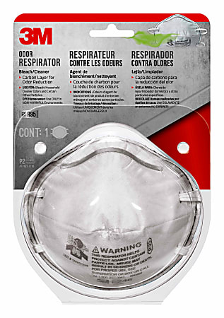 3M™ Household Cleanser Odor Respirator, White