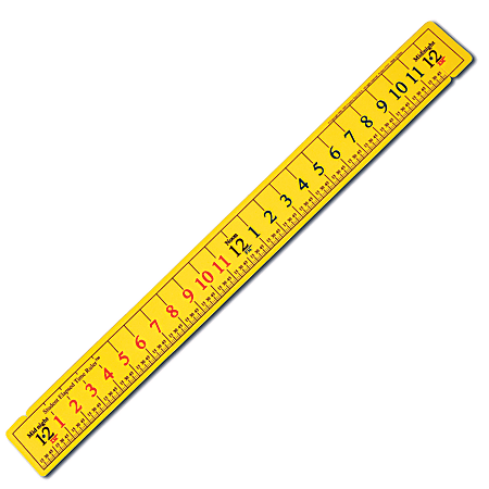 Learning Advantage Student Elapsed Time Rulers, 17 1/2", Multicolor, Pack Of 12