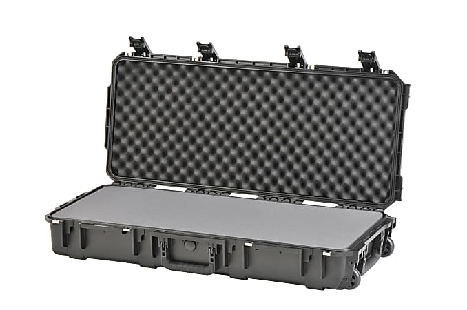 SKB Cases iSeries Protective Case With Foam And Wheels, 36-1/2" x 14-1/2" x 6", Black