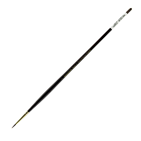 Winsor & Newton Galeria Long-Handle Paint Brush, Size 1, Round Bristle, Polyester, Burgundy