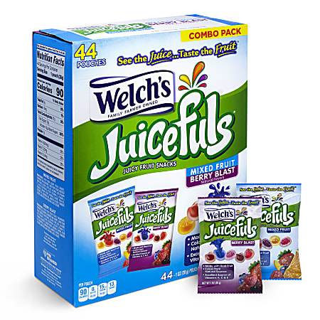 Welch's Juicefuls, 1 Oz, Box Of 44 Pouches