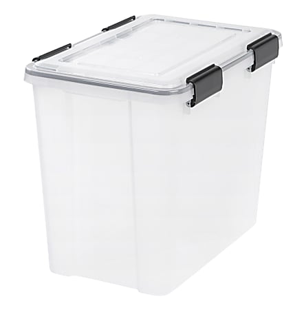 Iris WeatherPro Tote, 36-Quart, Clear, Total Qty 1