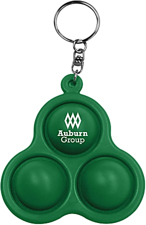 Custom Pop Bubbles Key Chain, 3-3/16” x 3-9/16”, Assorted Colors