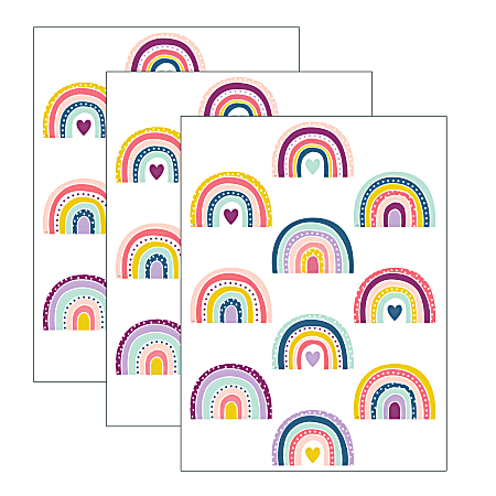 Teacher Created Resources Accents, Oh Happy Day Rainbow, 30 Pieces Per Pack, Set Of 3 Packs
