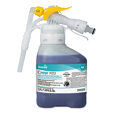 Diversey™ Crew® Bathroom Cleaner And Scale Remover, Unscented, 50.7 Oz Bottle, Case Of 2