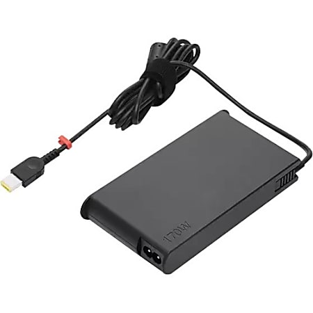 Lenovo Legion Slim 170W AC Adapter(UL) - 170 W - 120 V AC, 230 V AC Input - Black