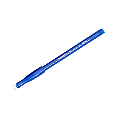 Paper Mate EraserMate Ballpoint Pens Pack of 4 Medium Point 1.0 mm Blue ...