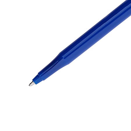 Paper Mate EraserMate Pens Medium Point 1.0 mm Blue Barrel Blue Ink Pack Of  4 - Office Depot