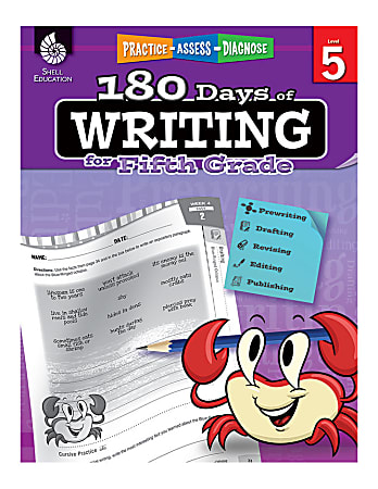 Shell Education 180 Days Of Writing Workbook, Grade 5