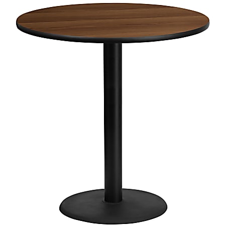 Flash Furniture Square Laminate Table Top With Table Height Base, 43-3/16”H x 42”W x 42”D, Natural