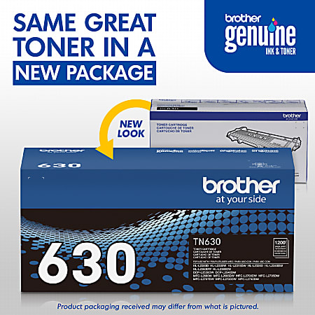 Brother® TN-630 Black Toner Cartridge, TN-630BK