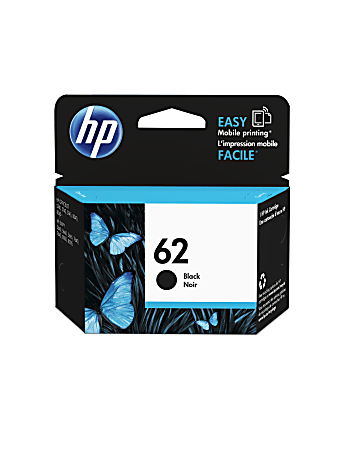 HP 62 Black Ink Cartridge, C2P04AN