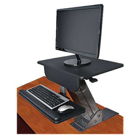 Kantek Desk-Mounted Sit-To-Stand Workstation, 21 1/2&quot;H x 23