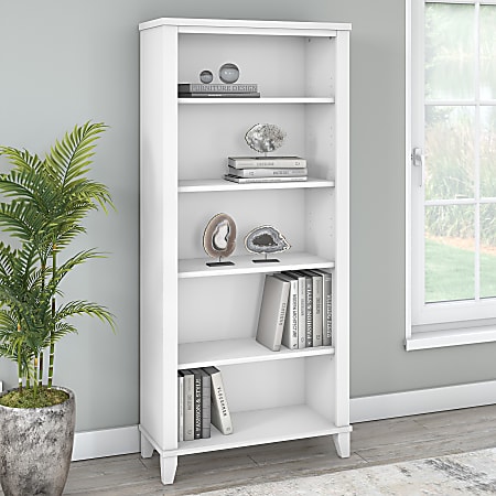 White shop standard bookcase