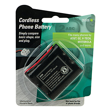 Jasco TL26506 Rechargeable Cordless Phone Battery For AT&T, GE, V-Tech And Phonemate
